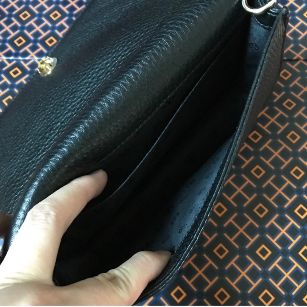 👜Tory Burch crossbody👜clutch/bombe t small/black - Picture 6 of 8